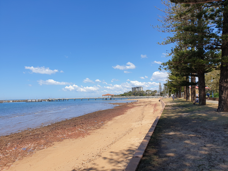 Suttons Beach just across the road